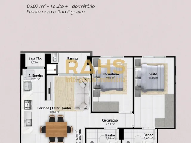 Imagem 12: Apartamento Semimobiliado no Bairro Tabuleiro, município de Camboriú/SC