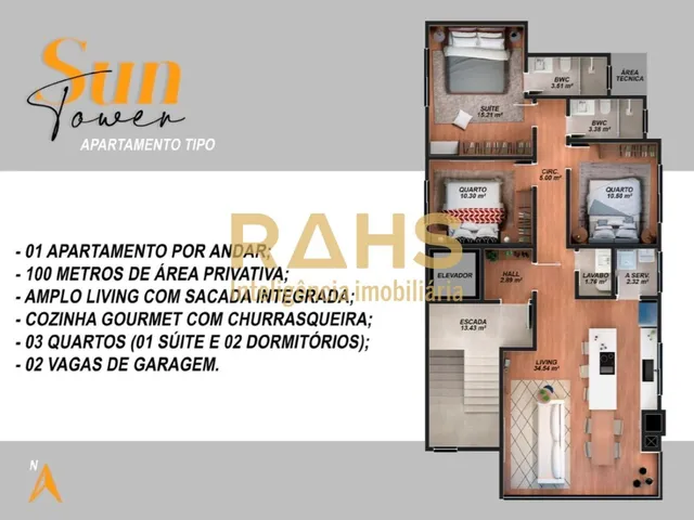 Imagem 4: Belíssimo apartamento em Piçarras a poucos metros da praia