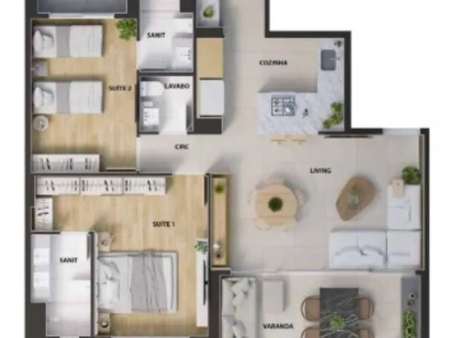Imagem 12: Apartamentos para LOCAÇÃO no HORTO FLORESTAL, 2 suítes com varanda gourmet, cozinha