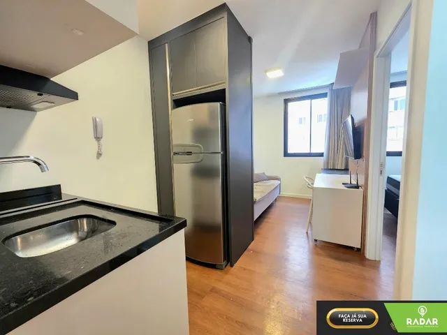 Imagem 5: Apartamento 1 quarto com ar condicionado, muito bem mobiliado e com internet. Condomínio