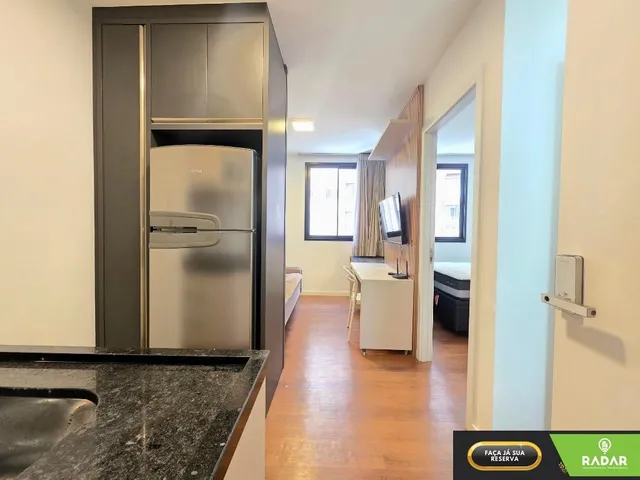 Imagem 3: Apartamento 1 quarto com ar condicionado, muito bem mobiliado e com internet. Condomínio