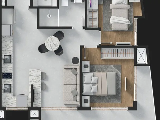 Imagem 9: Blend Loft na Planta em Joinville Próximo ao Distrito Industrial e Universidades - Buch