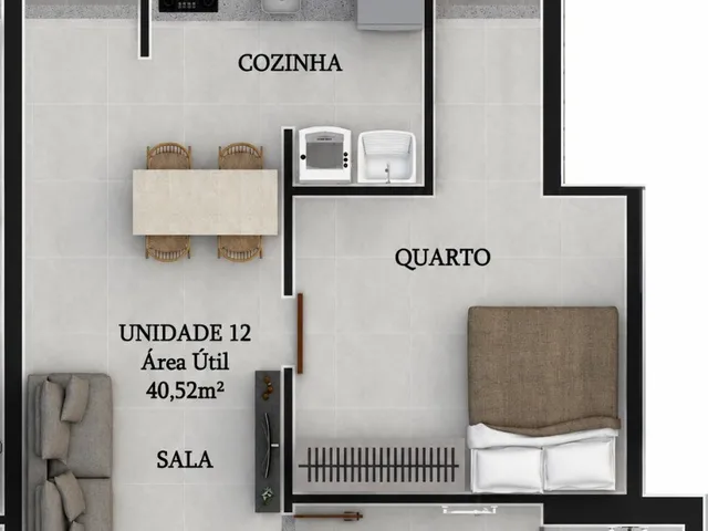 Imagem 4: COD 2052 - Apartamento à venda no Pontal, Arraial do Cabo: 1 quarto, 1 sala, 1 vaga de