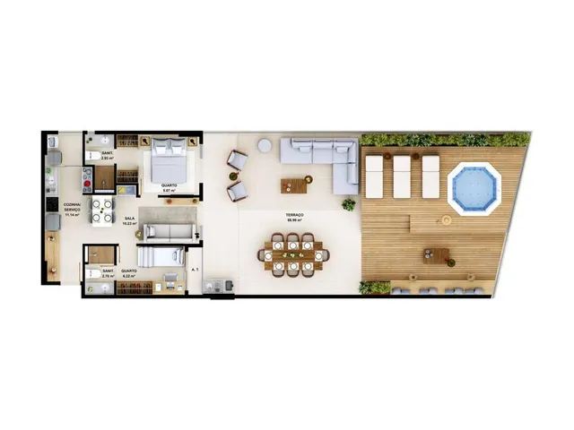 Imagem 16: Apartamento à venda em Salvador-BA, Ondina: 2 quartos, 2 suítes, 1 sala, 2 banheiros, 1
