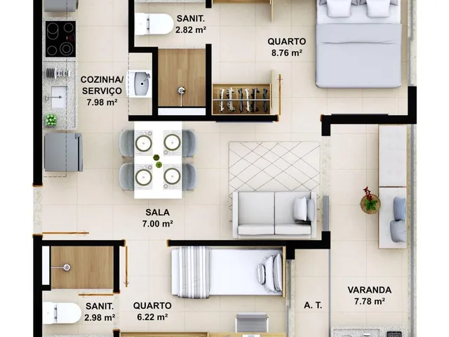 Imagem 9: Apartamento à venda em Ondina, Salvador-BA: 1 quarto, 1 sala, 1 banheiro, 20,21 m² de