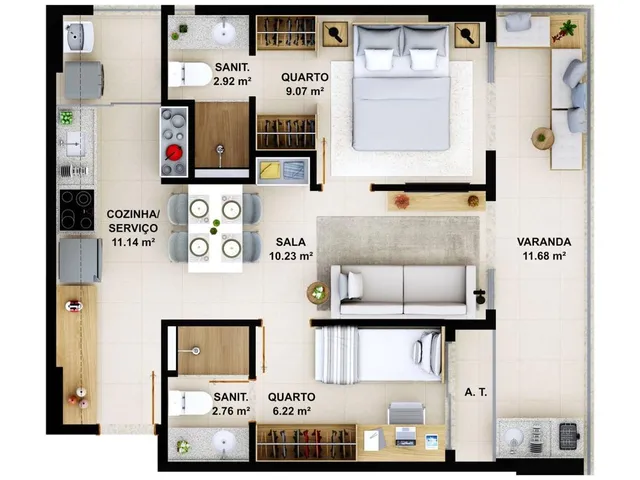 Imagem 12: Apartamento à venda em Ondina, Salvador-BA: 1 quarto, 1 sala, 1 banheiro, 20,21 m² de