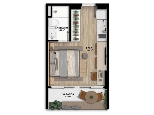Imagem 10: Apartamento à venda no Rio Vermelho, Salvador-BA: 2 quartos, 1 suíte, 1 sala, 1