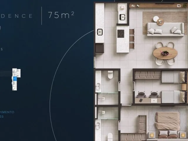 Imagem 9: Apartamento à venda em Salvador-BA: 1 quarto, 1 sala, 1 banheiro, 1 vaga, 53m² em