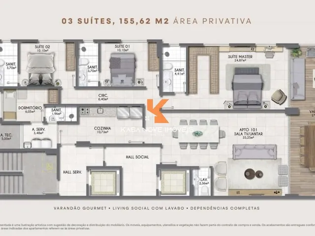 Imagem 6: Apartamento na Barra, Salvador-BA: 3 quartos, 3 suítes, 2 salas, 5 banheiros, 2 vagas de