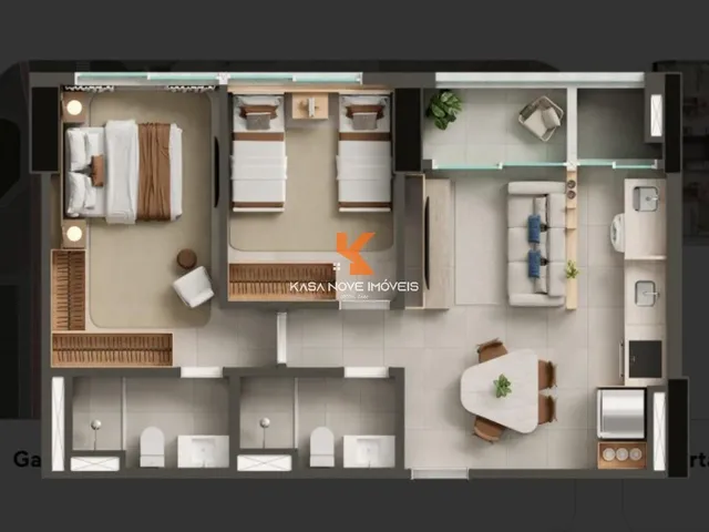 Imagem 13: Apartamento à venda em Salvador-BA, Caminho das Árvores: 2 quartos, 1 suíte, 2 salas