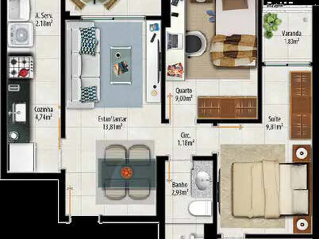 Imagem 6: Apartamento À Venda no Bairro Praia de Itaparica - Vila Velha/Es