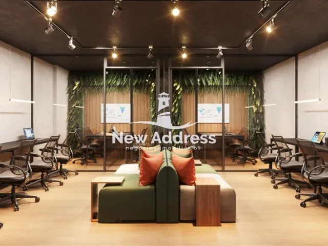 Imagem: Studio com varanda gourmet de frente para