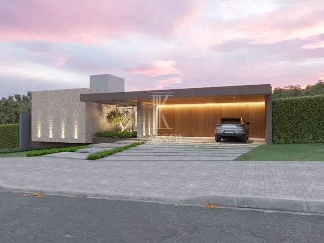 Imagem 2: Casa térrea alto padrão em construção no Condominio Treviso