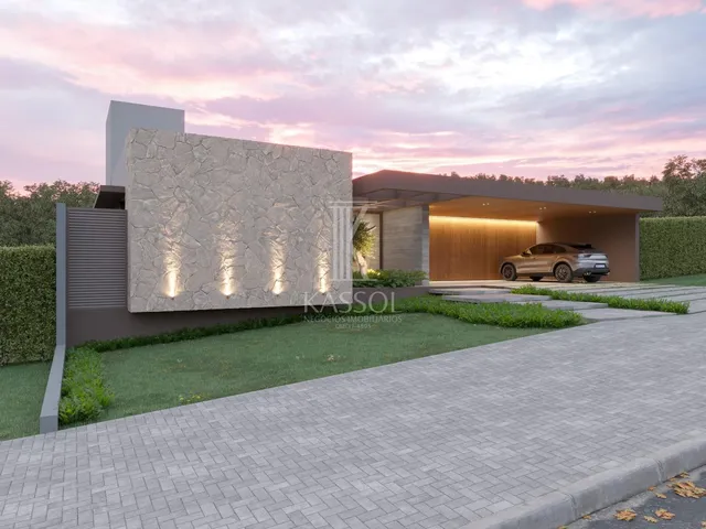 Imagem 3: Casa térrea alto padrão em construção no Condominio Treviso