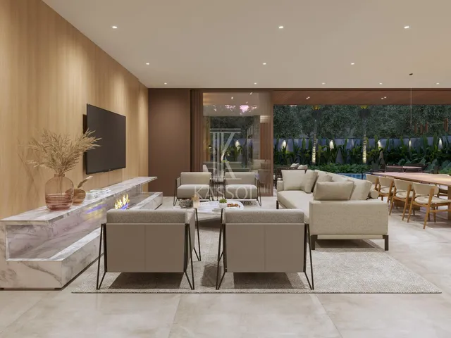 Imagem 9: Casa térrea alto padrão em construção no Condominio Treviso