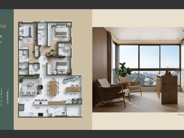 Imagem 4: POSITANO RESIDENCIAL - APARTAMENTO 03 SUÍTES - NA PRAIA BRAVA