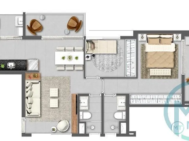 Imagem 5: P style="line-height: 1.4;">Descubra este encantador apartamento vazio, localizado no