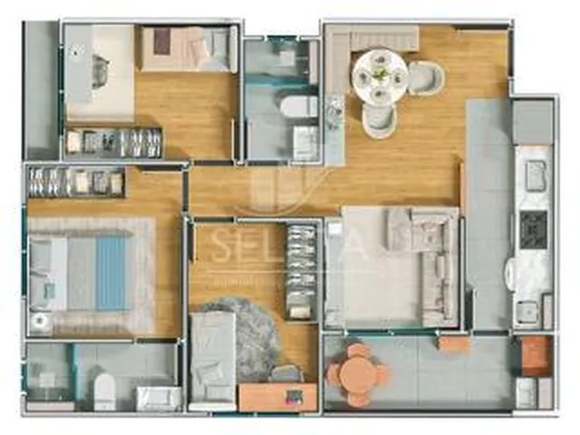 Imagem 3: RESIDENCIAL BELLA CITTÁ 2 a 3 quartos, CANADÁ - CASCAVELPR