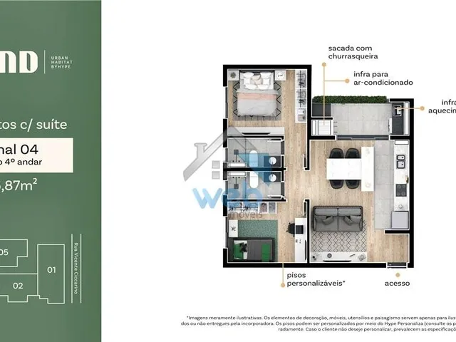 Imagem 10: Land Urban Habitat - Empreendimento bem localizado no Bairro Boa Vista, com plantas de 2