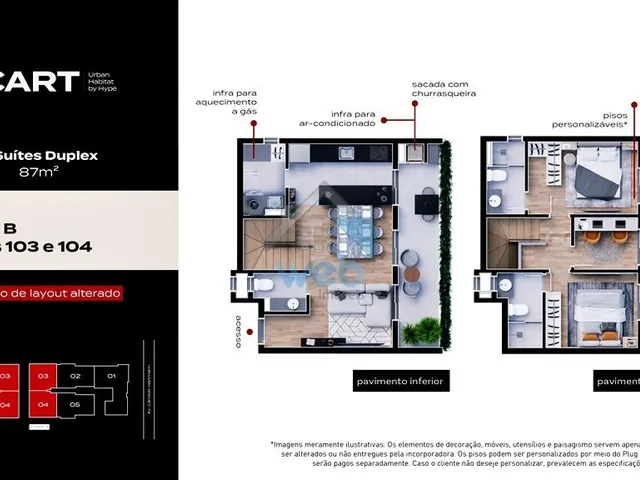 Imagem 7: Heart Urban Habitat - Apartamentos à venda no Bairro Santa Felicidade, com 2 e 3 quartos