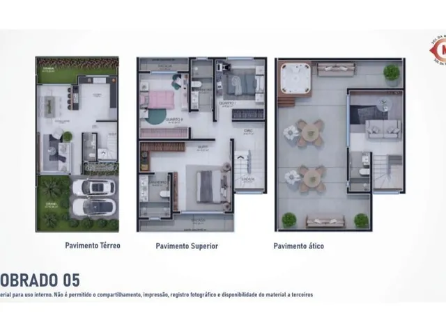 Imagem 7: Tripléx de Alto Padrão com 3 Quartos - No Bairro Portão em Curitiba