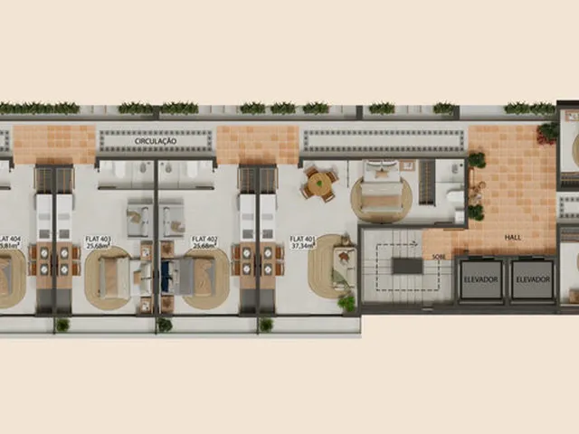 Imagem 10: Boho Apartamento com 1 dormitório