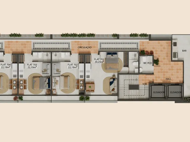 Imagem 13: Boho Apartamento com 1 dormitório