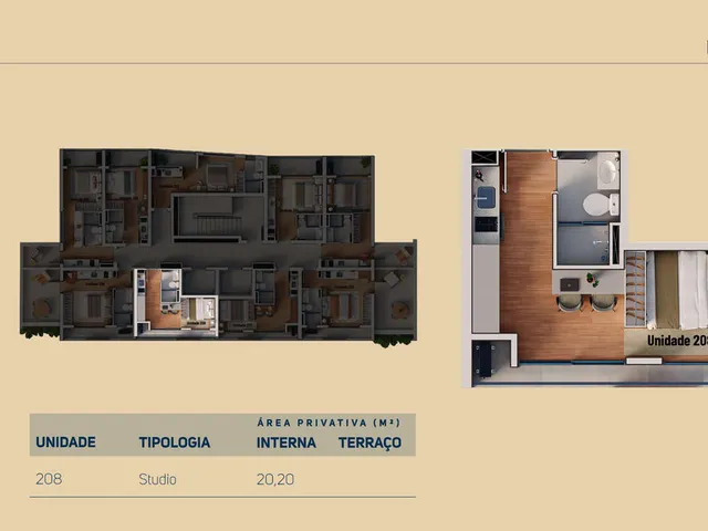 Imagem 3: Âmbar Apartamento com 1 dormitório