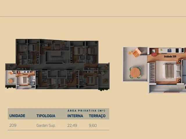 Imagem 5: Âmbar Apartamento com 1 dormitório