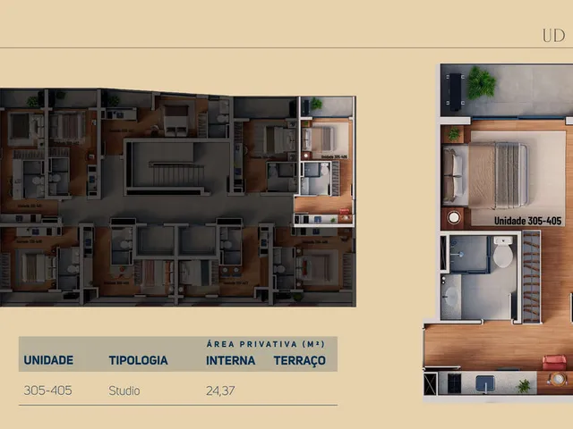 Imagem 16: Âmbar Apartamento com 1 dormitório