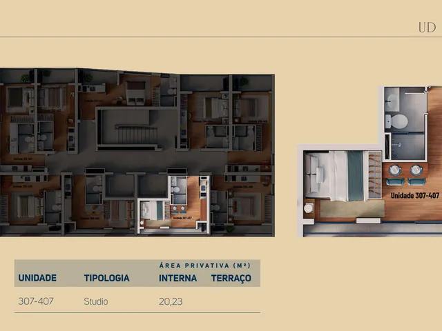 Imagem 8: Âmbar Apartamento com 1 dormitório
