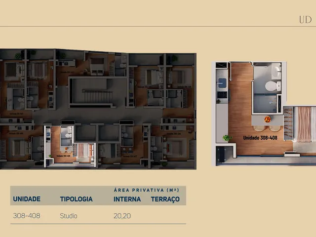 Imagem 15: Âmbar Apartamento com 1 dormitório