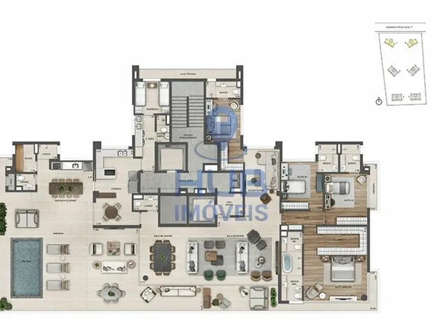 Imagem 16: Apartamento 4 Dormitórios para venda em Rio de Janeiro - RJ