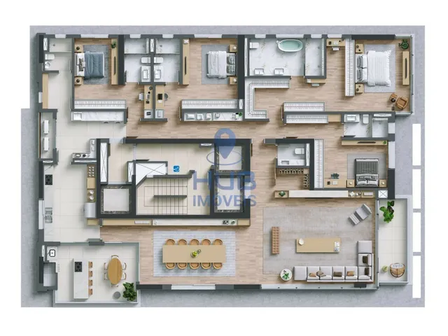 Imagem 3: Apartamento 4 Dormitórios para Venda em Curitiba - Pr