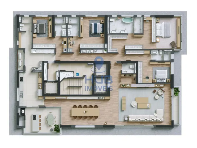 Imagem 4: Apartamento 4 Dormitórios para Venda em Curitiba - Pr