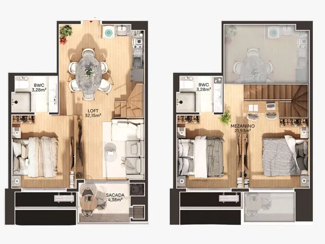 Imagem 6: Loft 3 Dormitórios para venda em Florianópolis - SC