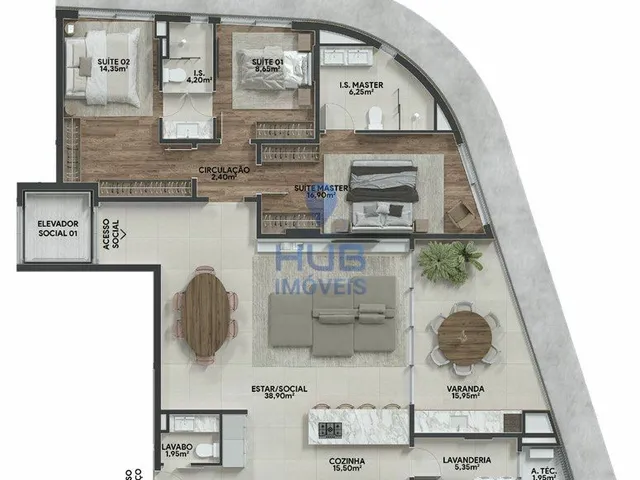 Imagem 13: Apartamento 3 Dormitórios para venda em Curitiba - PR