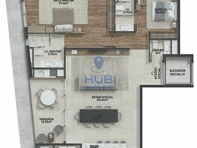 Imagem 12: Apartamento 2 Dormitórios para venda em Curitiba - PR