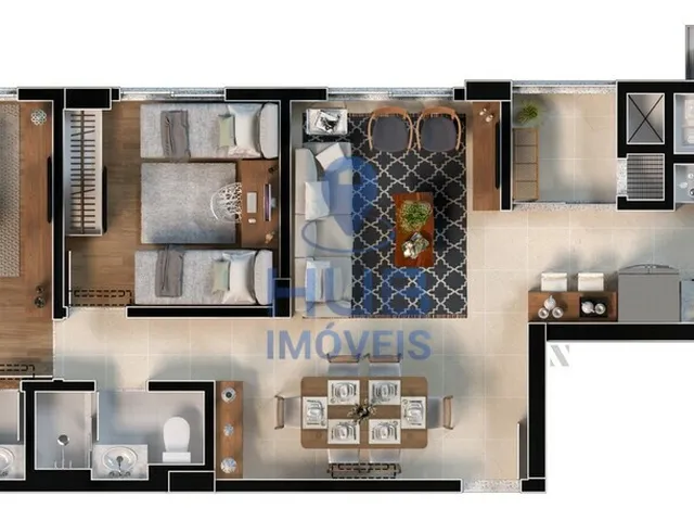 Imagem 3: Apartamento 2 Dormitórios para venda em Florianópolis - SC