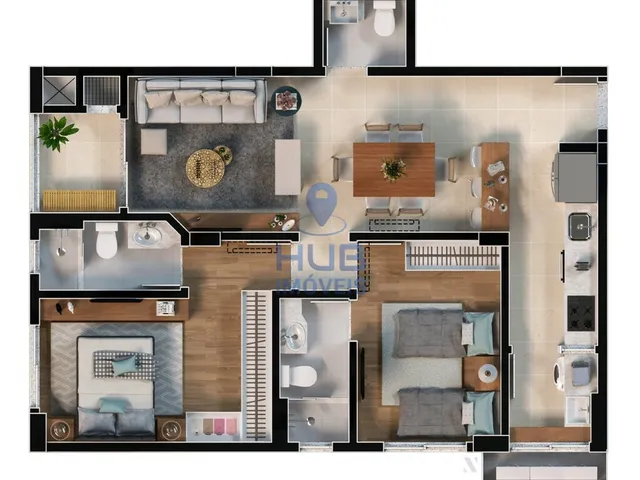 Imagem 7: Apartamento 2 Dormitórios para venda em Florianópolis - SC