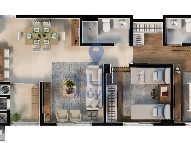 Imagem 9: Apartamento 2 Dormitórios para venda em Florianópolis - SC