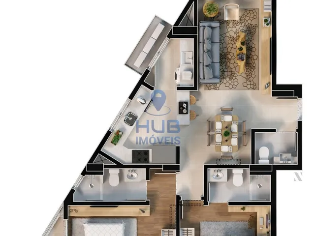 Imagem 10: Apartamento 2 Dormitórios para venda em Florianópolis - SC