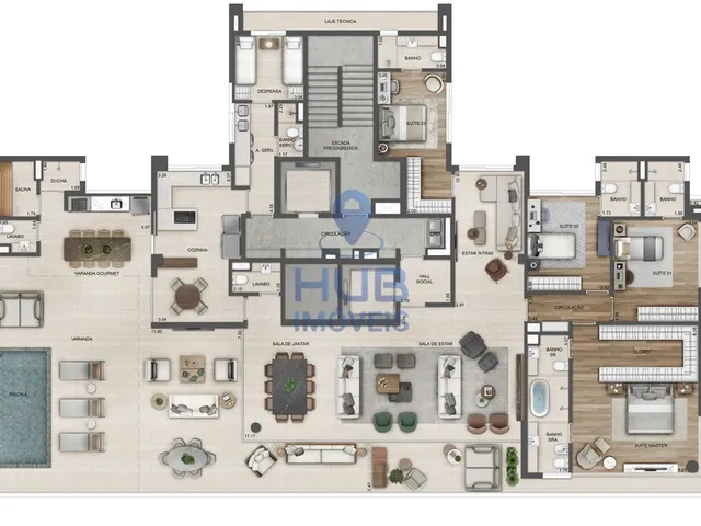 Imagem 16: Apartamento 4 Dormitórios para venda em Rio de Janeiro - RJ