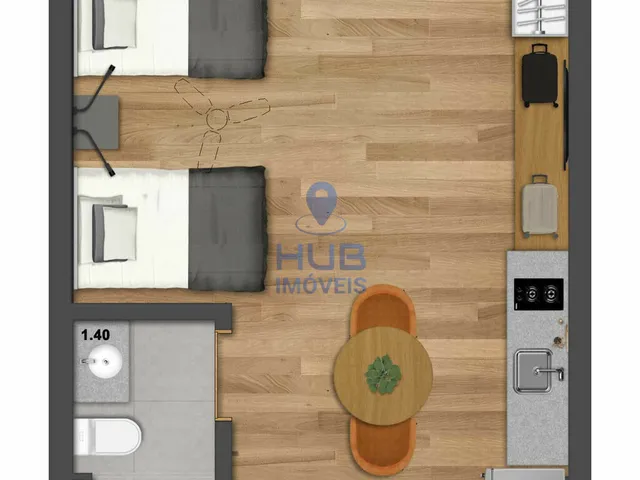 Imagem 3: Apartamento 1Dormitório para venda em Florianópolis - SC