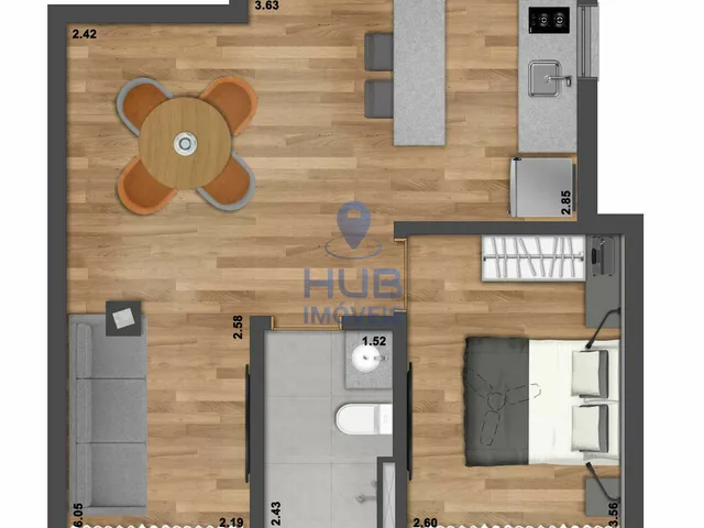 Imagem 4: Apartamento 1Dormitório para venda em Florianópolis - SC