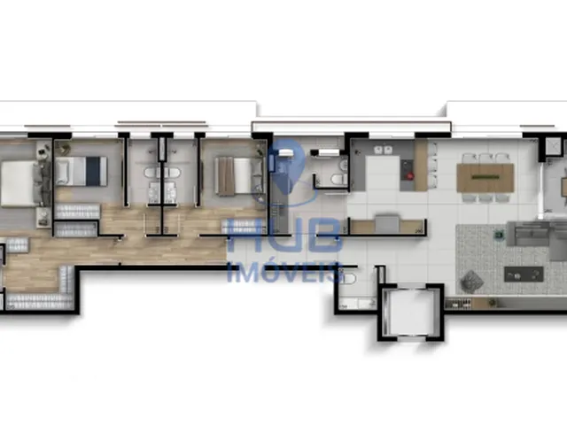 Imagem 3: Apartamento 3 Dormitórios para venda em Curitiba - PR