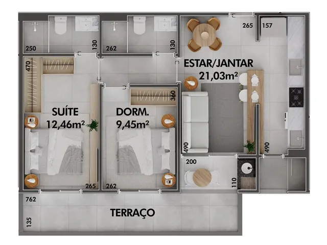 Imagem 10: Loft 1 Dormitórios para venda em Florianópolis - SC