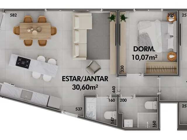 Imagem 11: Loft 1 Dormitórios para venda em Florianópolis - SC