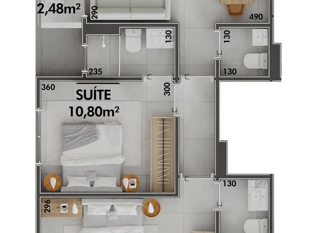 Imagem 12: Loft 1 Dormitórios para venda em Florianópolis - SC