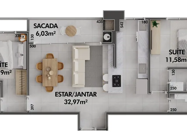Imagem 15: Loft 1 Dormitórios para venda em Florianópolis - SC